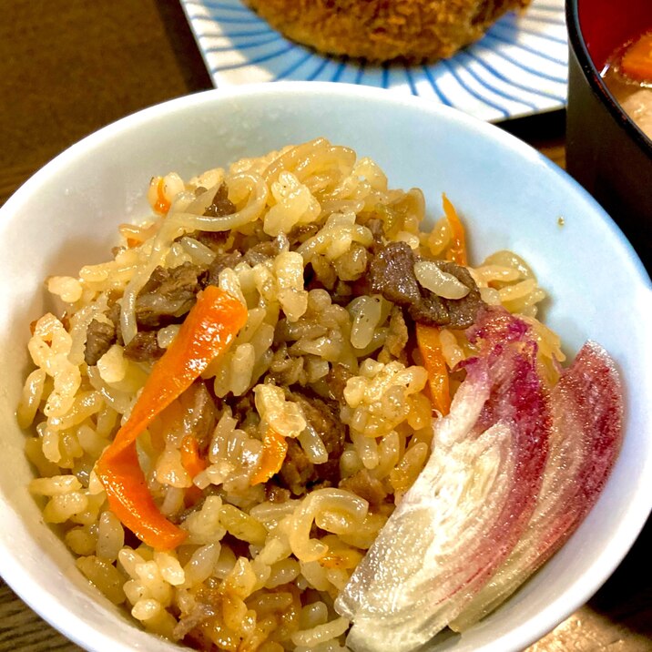 旨い!甘じょっばい❤牛肉ごはん